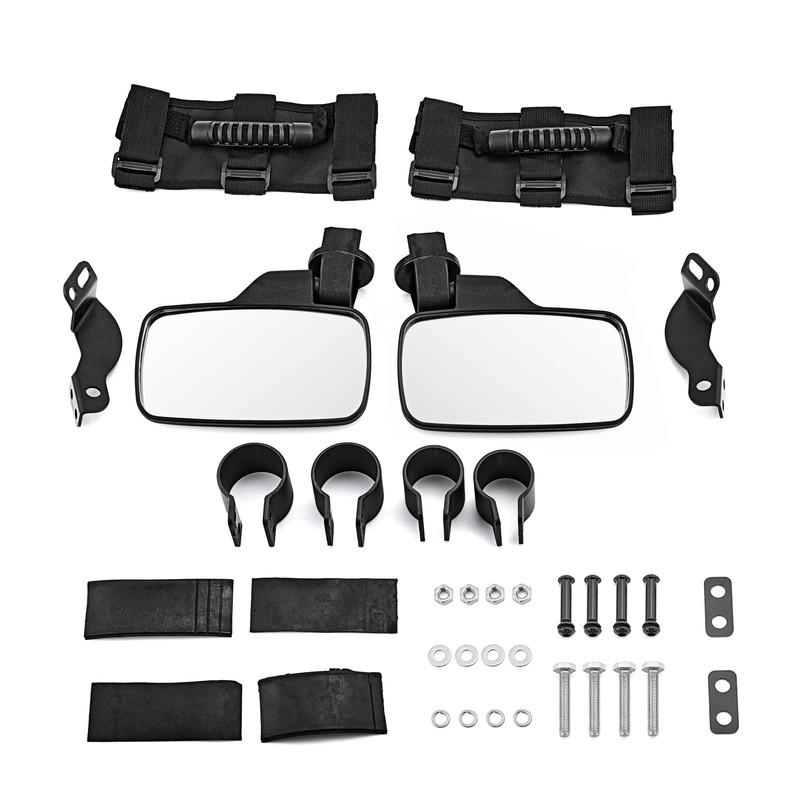 Wsays Side Rear View Mirrors Kit Compatible with Polaris General
