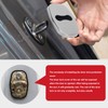 4PCS Door Lock Striker Cover Stainless Steel Strong Protection Replacement