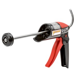 Newborn U-Lite Non-Drip Super Smooth Rod Frameless Caulking Gun, 1/10 Gallon Cartridge, 10:1 Thrust Ratio