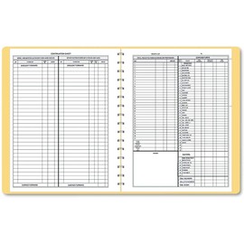 Bookkeeping Record, Tan Vinyl Cover, 128 Pages, 8 1/2 x 11 Pages