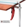 KETIPED 2 Pack Ratcheting Table Clamp, Quick Saw Track Clamps,