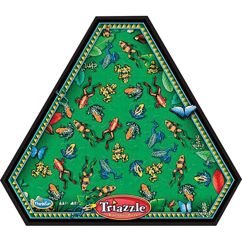 Think Fun Triazzle Picture-Matching Brainteaser (Frogs) Puzzle for Ages 8 and Up (76490)