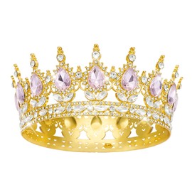 YOUlDIANZI Queen Crown Rhinestone Wedding Crowns and Tiaras for Women Costume Party Hair Accessories Princess Birthday Crown Crystal Bridal Crown