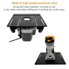 Router Table Insert Plate Aluminum Alloy Wood Milling Flip Board