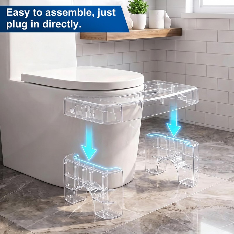 Toilet Stool for Adults, Bathroom Toilet Step Foot Stool