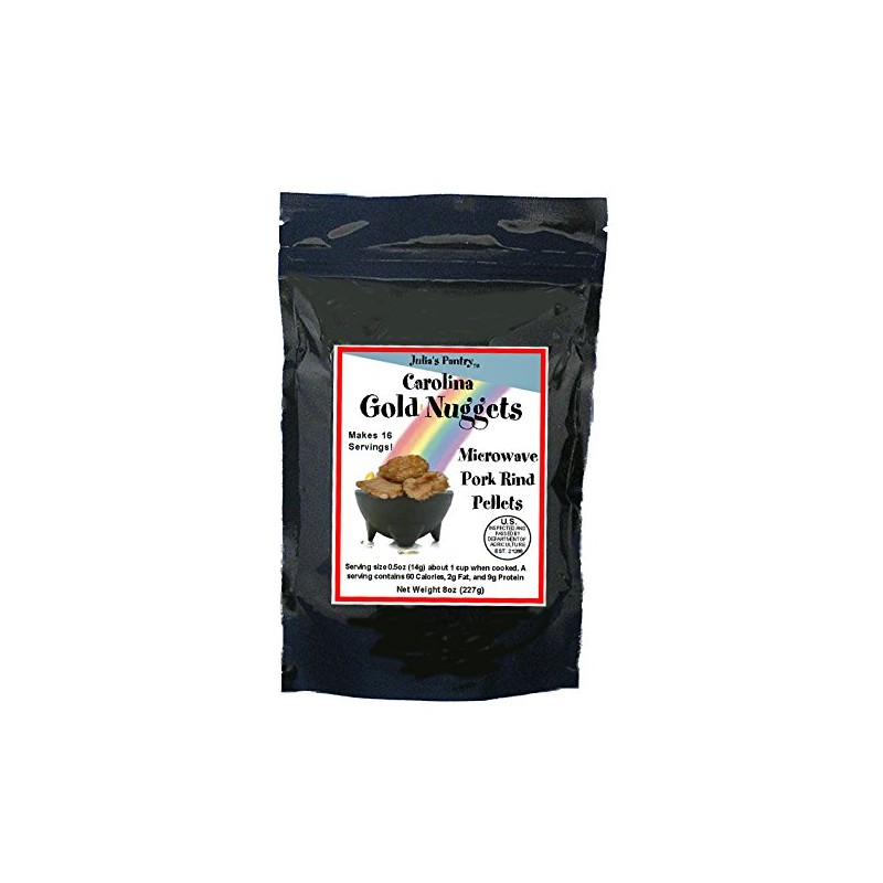 Carolina Gold Nuggets Microwave Pork Rinds 8 ounce bag Keto