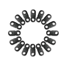 WELANE Breakaway Buckles, 30 PCS Black Mini Release Plastic Buckles for Paracord, Braided Necklace, Cameras Strap Rings (28 x 11mm/1.10 x 0.43in)