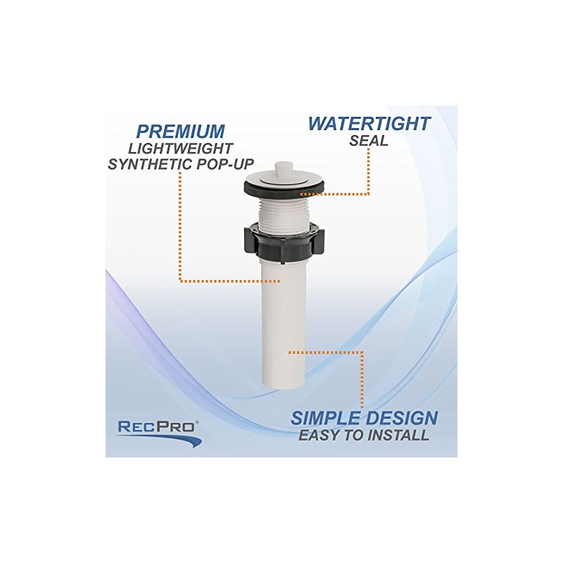 RecPro RV 1 1/4" X 5" Sink Drain Plug |