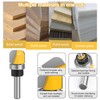 Set of 3 Milling Cutters for Router Set, 8 mm