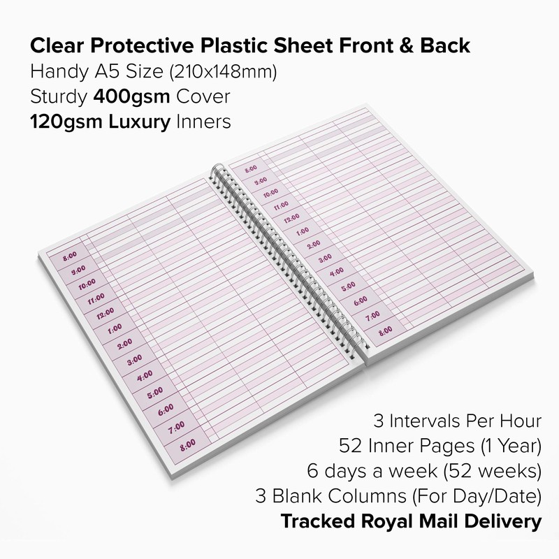 Appointment Book 1 Year 52 Week Diary Beauty Salon Therapist