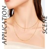 16.4 Feet 14K Gold Filled Heart Link Chains Permanent Jewelry