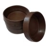 Brown Rubber Castor Cups 52mm Protect Wooden, Laminate, Tiled Floors