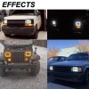 Bricologht Fit Chevy Kodiak C4500 C5500 2003-2009 5x7''7X6'' LED HEADLIGHT