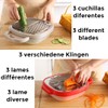 Kitchen Grater Stainless Steel with Container and Lid Professional Rasp