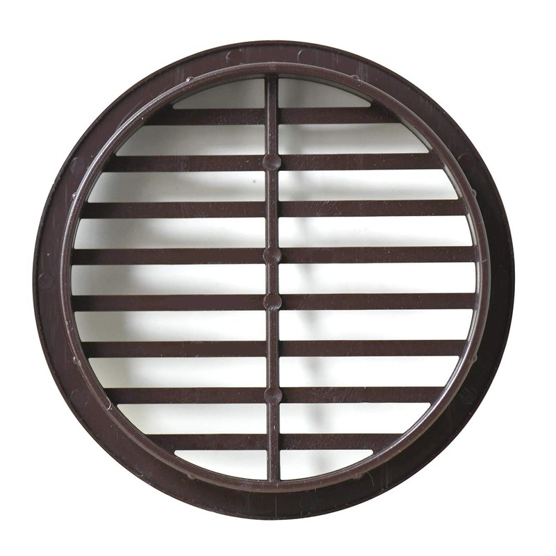 La Ventilazione T6M Round Ventilation Grille ABS Brown for Installation
