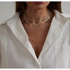 Sewyer Dainty Layered Necklaces for Women Silver Trendy Layering Necklace