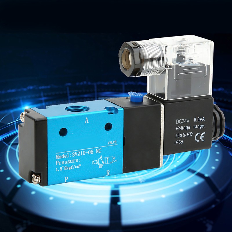 3V210-08 2 Position 5 Way Solenoid Valve PT1/4in 1.2MPa 170Psi