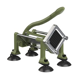 Commercial French Fry Cutter Stainless Steel Potato Cutter with 3/8&1/4&1/2 Inch Blade French Fries Cutter Manual Potatoes Cutting Machine with Suction Feet for Potato Carrot Yam Cucumbers
