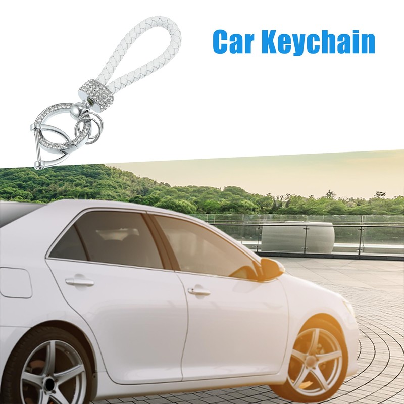 A ABSOPRO Universal Car Fob Key Chain Keychains Holder Bling