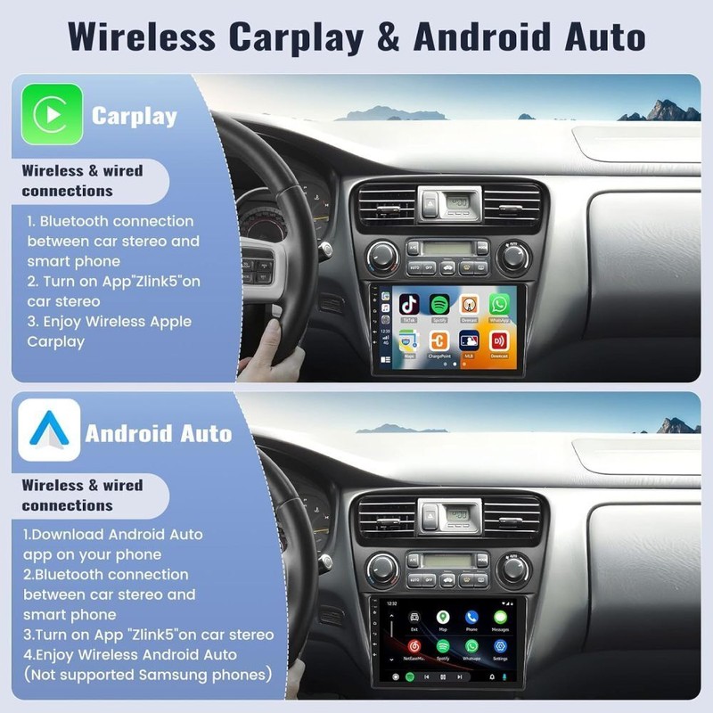 LeeKooLuu Apple CarPlay For Honda Accord 1998-2002 Car Stereo Radio
