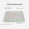 Stackers Green Jewellery Box Classic Necklace Compartment