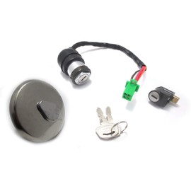 MAXIMASELECT Ignition Key GN125 GN125H Suzuki 4 Pin Main Key Cylinder Handle Lock Gasoline Cap Spare Key Genuine Type Parts Repair