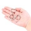 Swpeet 100 Pcs Assorted Metal Rectangle Ring, Webbing Belts Buckle