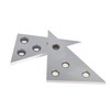 30/60/90 Degree Solid Angle Plate Set - 2 Pcs 45/45/90