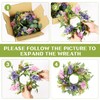 6 PCS Summer Lavender Lilac Wreaths for Front Door 9"