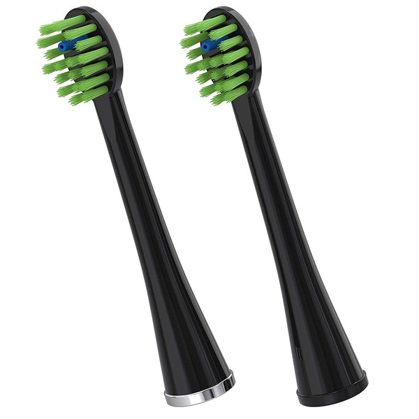 Waterpik Sonic-Fusion Replacement Flossing Brush Heads, Black/Chrome