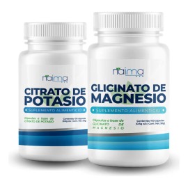 Glicinato De Magnesio Y Citrato De Potasio - 100 Cápsulas Sabor Sin Saborizantes