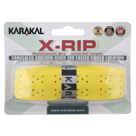 Karakal X-Rip Replacement Grip - Tennis - Badminton - Squash (Yellow)