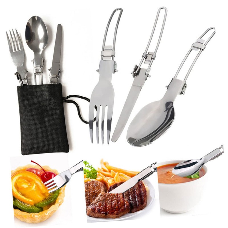 Generic Portable Camping Cookware Set Durable Cooking Pan Teapot for