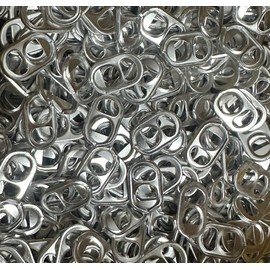 7,500 Aluminum Pop Soda Beer Pull Tabs, Silver.