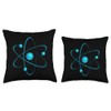 Atom Symbol Throw Pillow