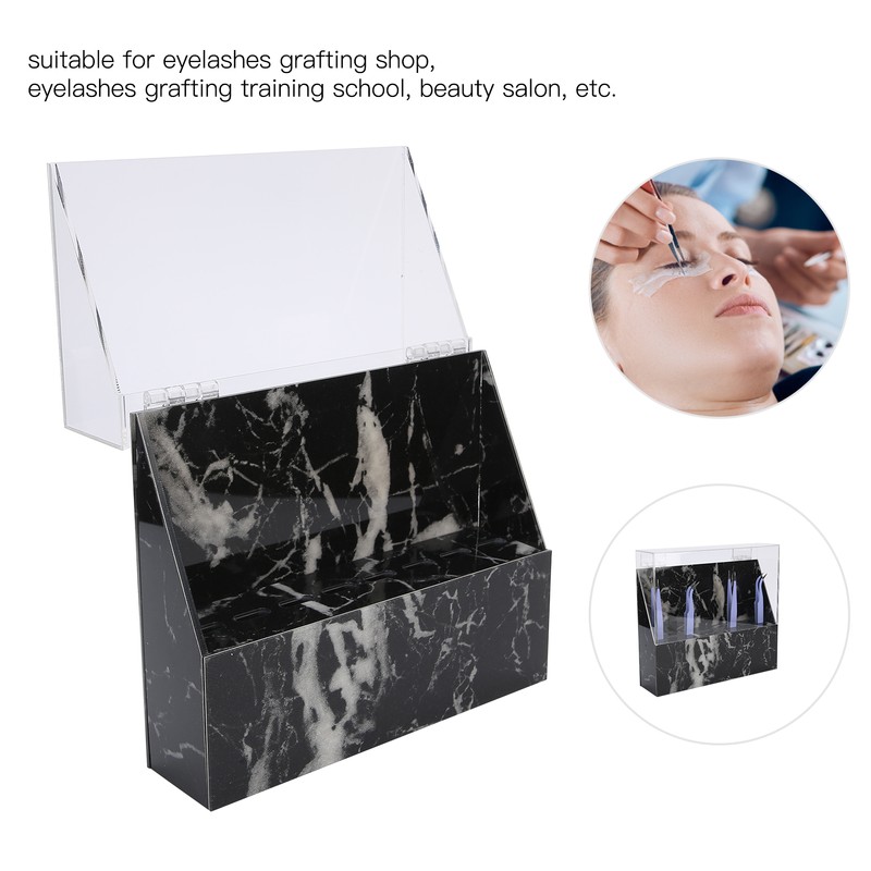 Eyelashes Extension 8 Holes Acrylic Tweezers Holder Tweezer Display Stand