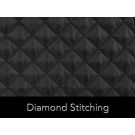 4 slice Toaster Cover, Polyester Fabric Quilted Four Slice Toaster Appliance Dust-proof Cover For Kitchen Small Appliance Dust and Fingerprint Protection ( Black)