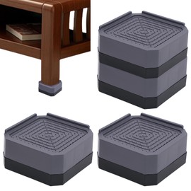 JJQHYC Set of 4 Furniture Risers, 4 cm Risers for Washing Machine, Table, Sofa and Chair, Table Risers Chair Risers, Non-Slip Risers for Furniture Feet