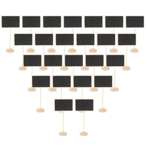 PATIKIL Mini Chalkboard Signs, 24Pcs Small Chalkboard with Easel Stand