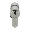 45/55 Nickel Plated Yale Euro Cylinder with 3 x Keys
