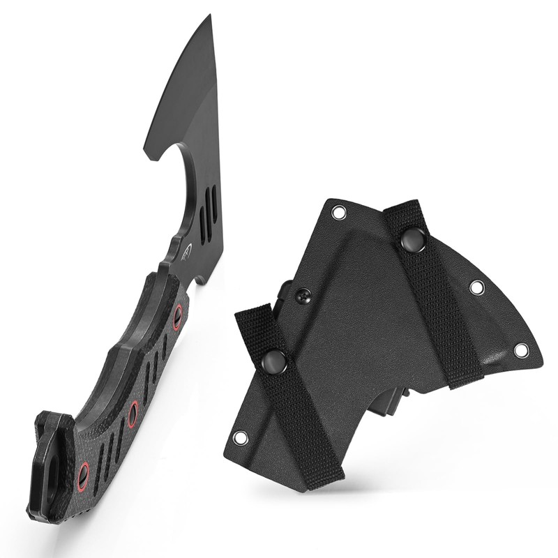 Ccanku C1391 Camping Axe Camping Hatchet,DC53 Steel Blade with Micarta