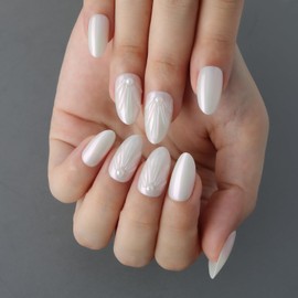 XZMeiLun SM 3D Press On Nails (JS-SM-56250558, 24Pcs (Pack of 1))