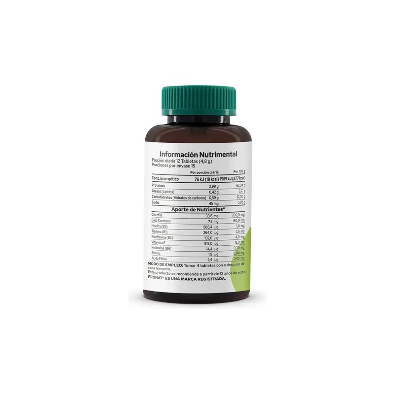 Suplemento Alga Spirulina (180 Tabletas) - Pronat