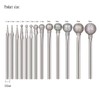 𝐋𝐮𝐨 𝐤𝐞 13 Pcs Ball Shape Diamond Burr - 3/32''