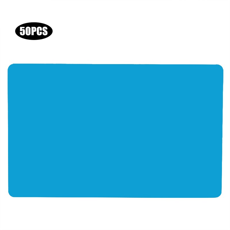 50Pcs Aluminium Alloy Business Card Exquisite Color Name Cards Business