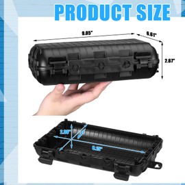 Frienda 2 Pack Outdoor Electrical Box Waterproof, Outdoor Extension Cord Cover Plug Protector Electric Cord Cover Weatherproof, Ip44 Protect Power Strip, Timer Outlet, Holiday Light, Cables, Black