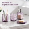 HBlife Bathroom Accessories Set, Lavender Purple Acrylic Bathroom Counter Set