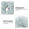 Mobestech 2pcs Faux Fur Ponytail Holders Elastic Hair Scrunchies for