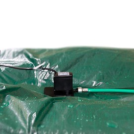 Rx Clear Submersible Cover Pump for Above Ground Pool | 350 GPH | Including Easy Clean Filter Pad and 25-Foot Power Cord | Retain The Life of Your Winter Cover