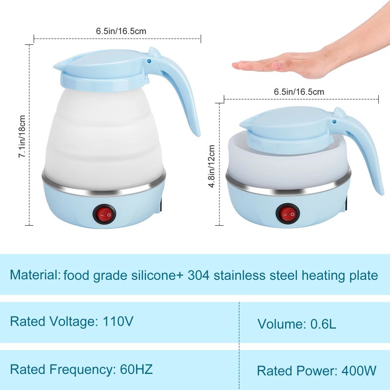 HK Portable Kettle for Fast Water with 1 Collapsible Bowl